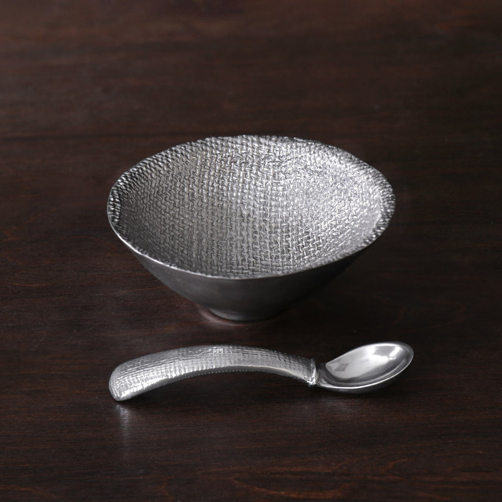 Chelsea Petit Bowl with Spoon (Gunmetal) - The Nifty Decor