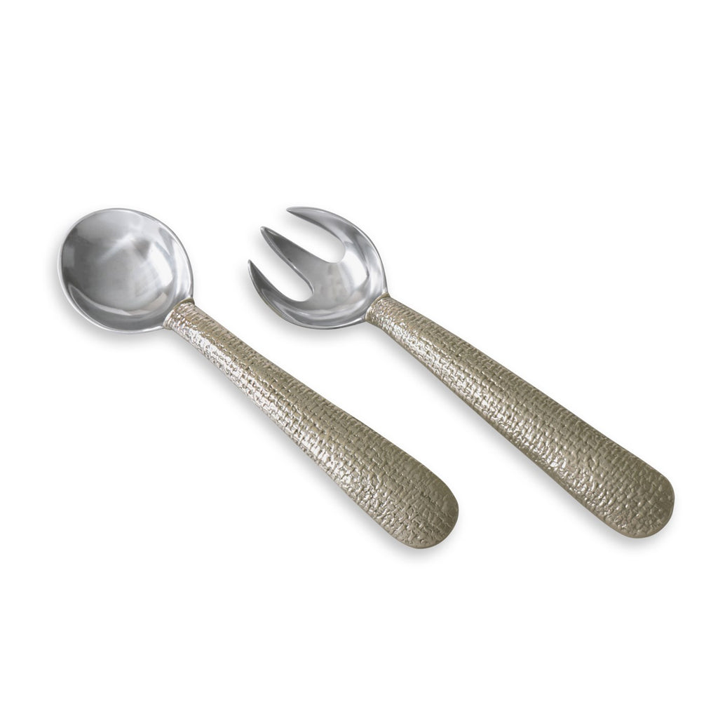 Tela Salad Servers (Gold) - The Nifty Decor