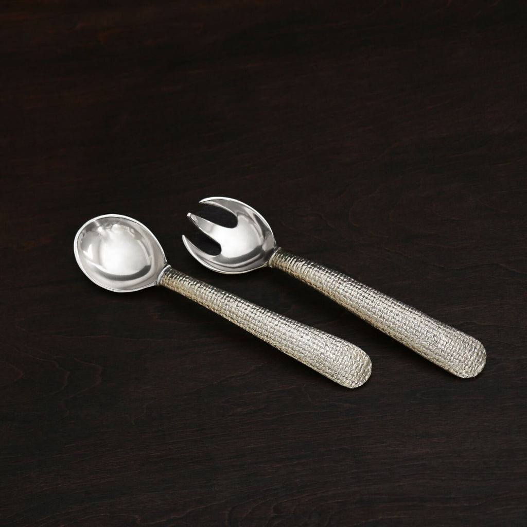 Tela Salad Servers (Gold) - The Nifty Decor