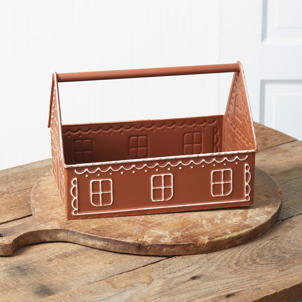 Gingerbread House Toolbox Caddy - Bombay Mercantile