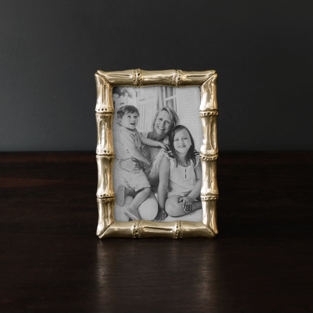 FRAME Sierra Modern Bamboo 4 x 6 Frame (Gold) - The Nifty Decor