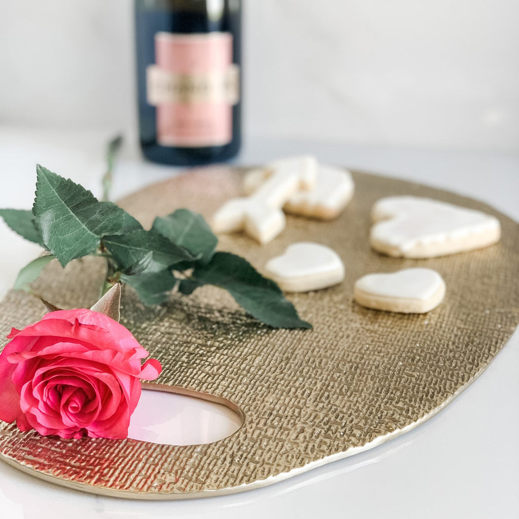 Plano Long Oval Platter (Gold) - The Nifty Decor