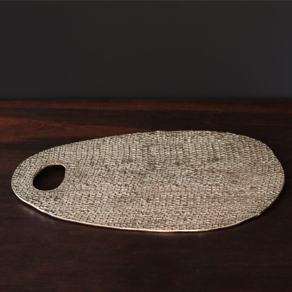 Plano Long Oval Platter (Gold) - The Nifty Decor