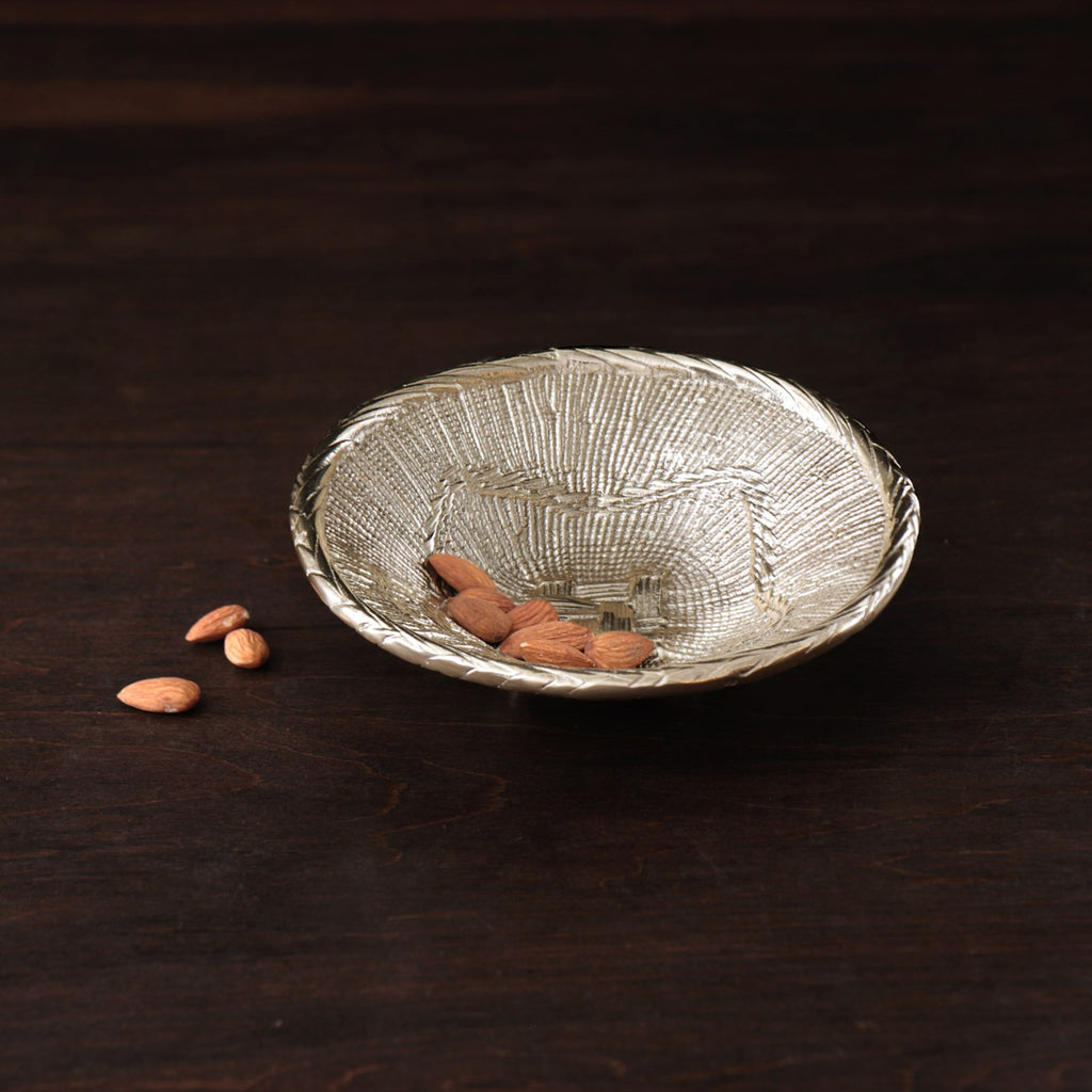African Basket Small Bowl (Gold) - The Nifty Decor