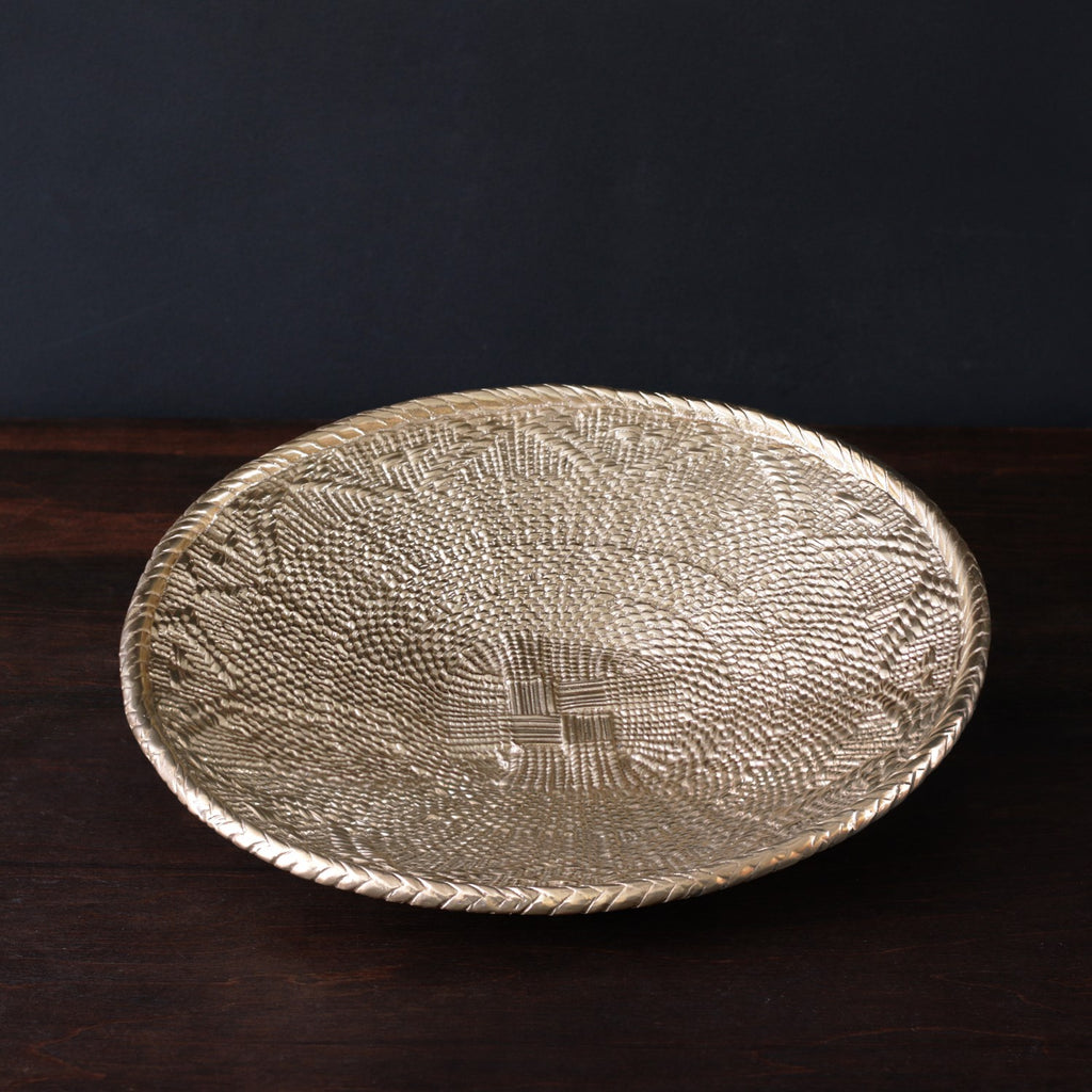 African Basket Jumbo Bowl (Gold) - The Nifty Decor