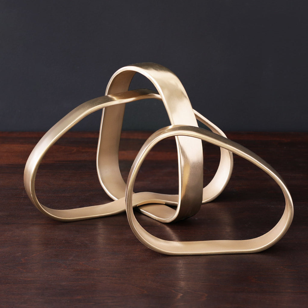 Rings Centerpiece Set of Three (Gold) - The Nifty Decor