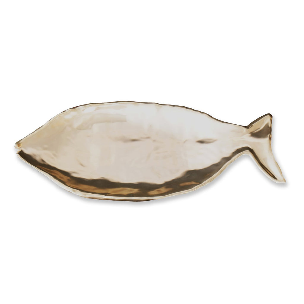 Triton Fish Extra Large Platter (Gold) - The Nifty Decor
