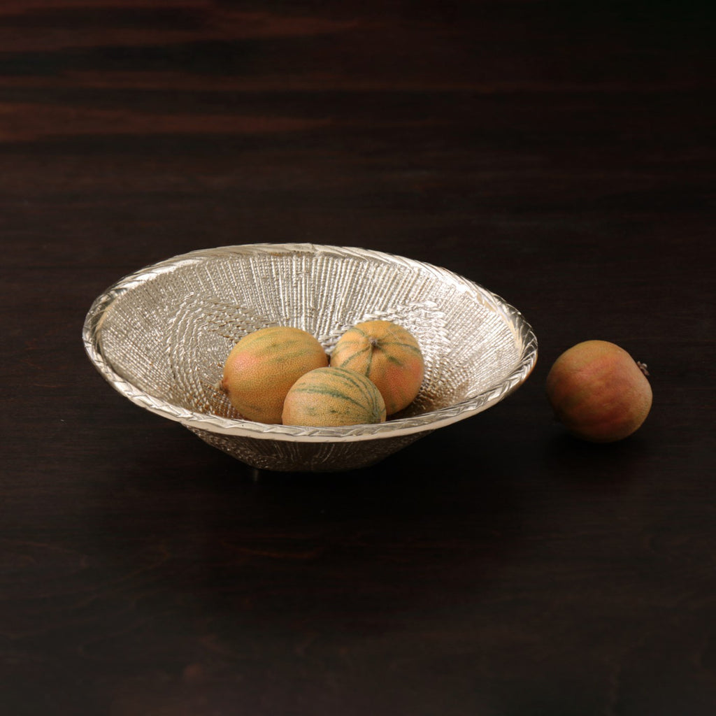 African Basket Medium Bowl (Gold) - The Nifty Decor