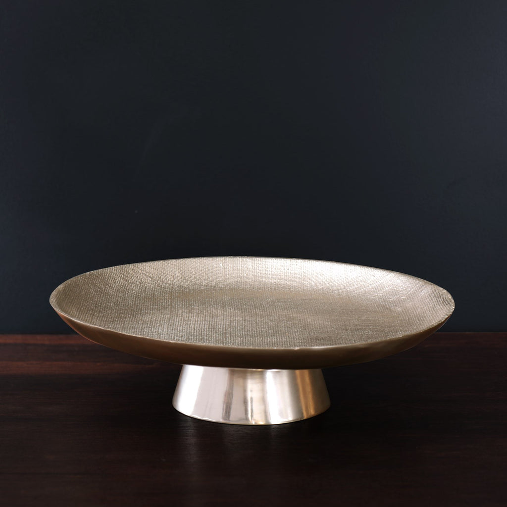 Pedestal Cake Plate (Gold) - The Nifty Decor