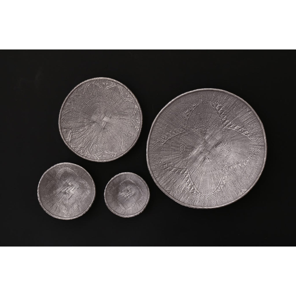 African Basket Small Bowl (Gunmetal) - The Nifty Decor