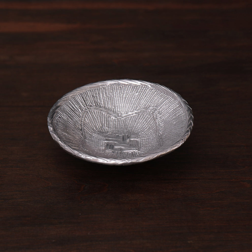 African Basket Small Bowl (Gunmetal) - The Nifty Decor
