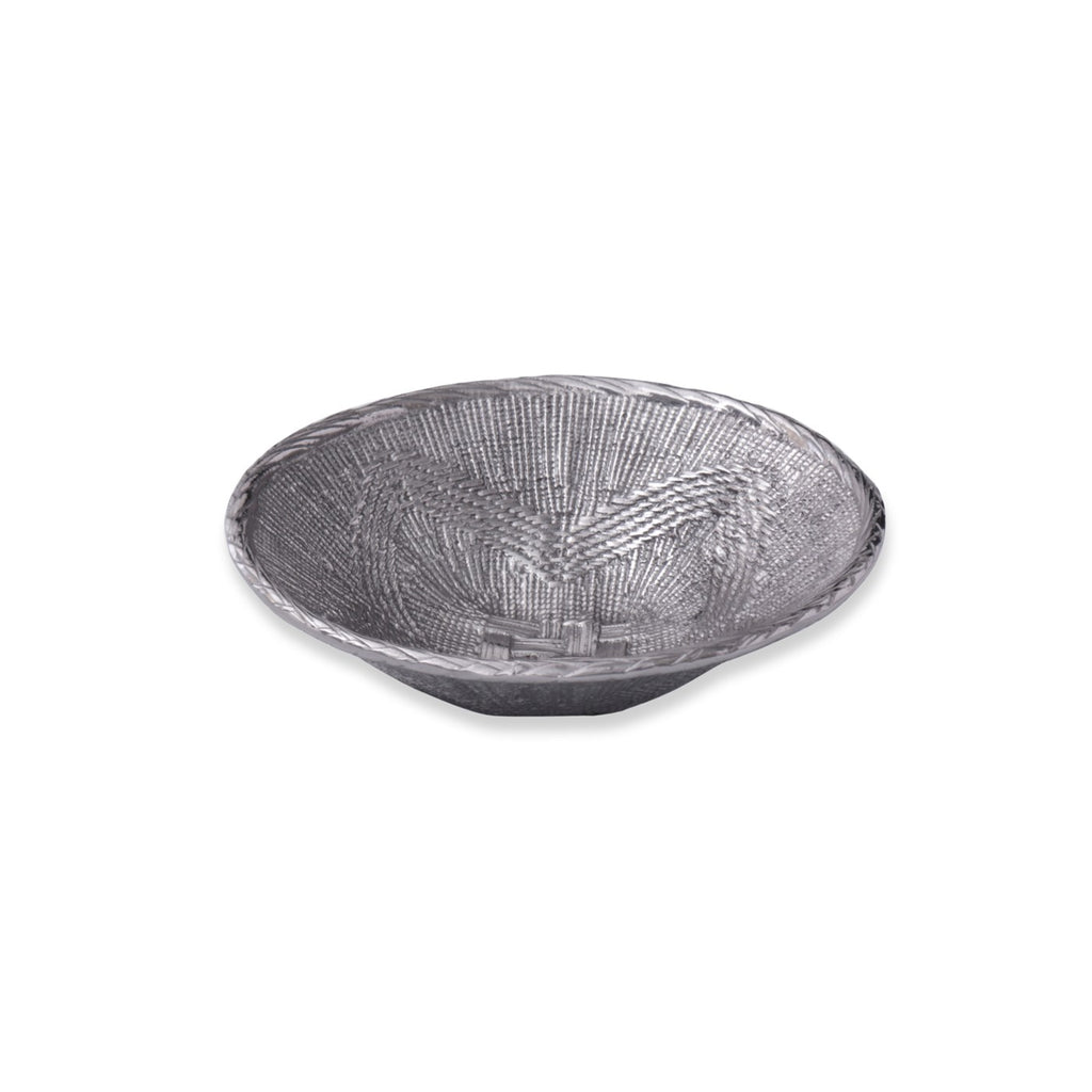 African Basket Medium Bowl (Gunmetal) - The Nifty Decor