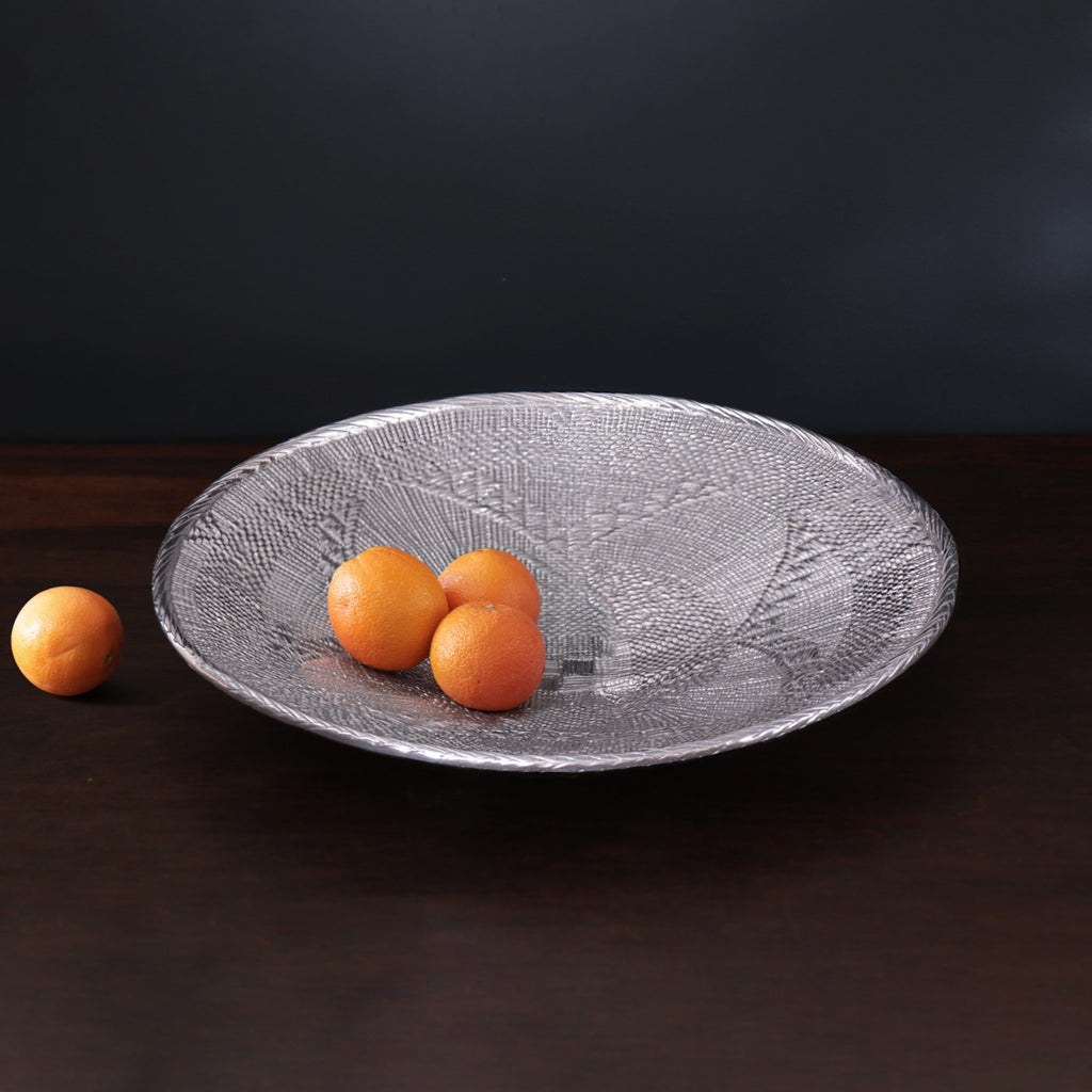African Basket Jumbo Bowl (Gunmetal) - The Nifty Decor