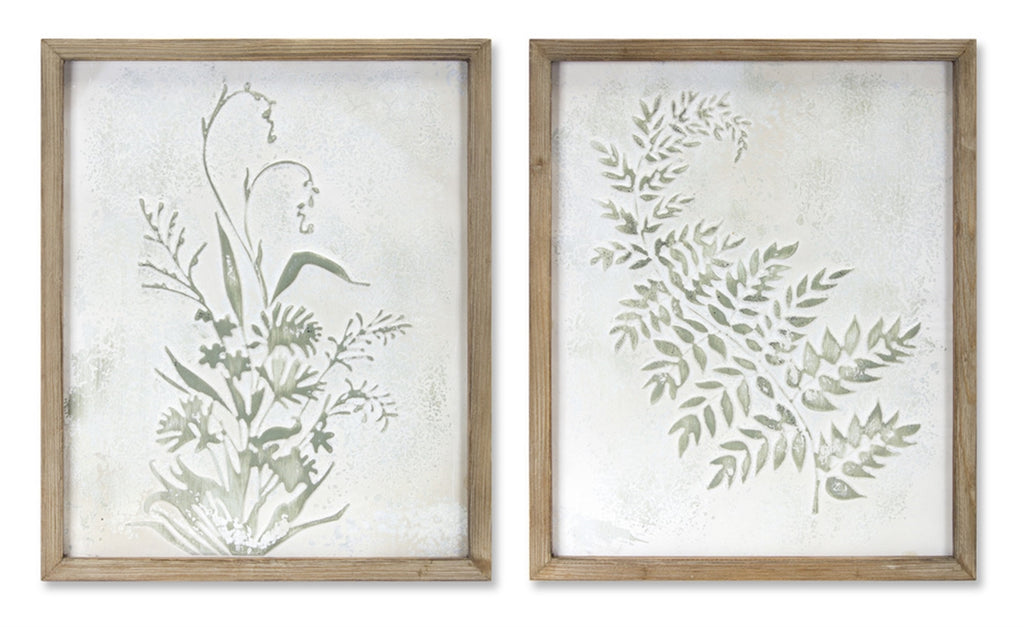 Fern/ Floral Print, Set of 2 - The Nifty Decor