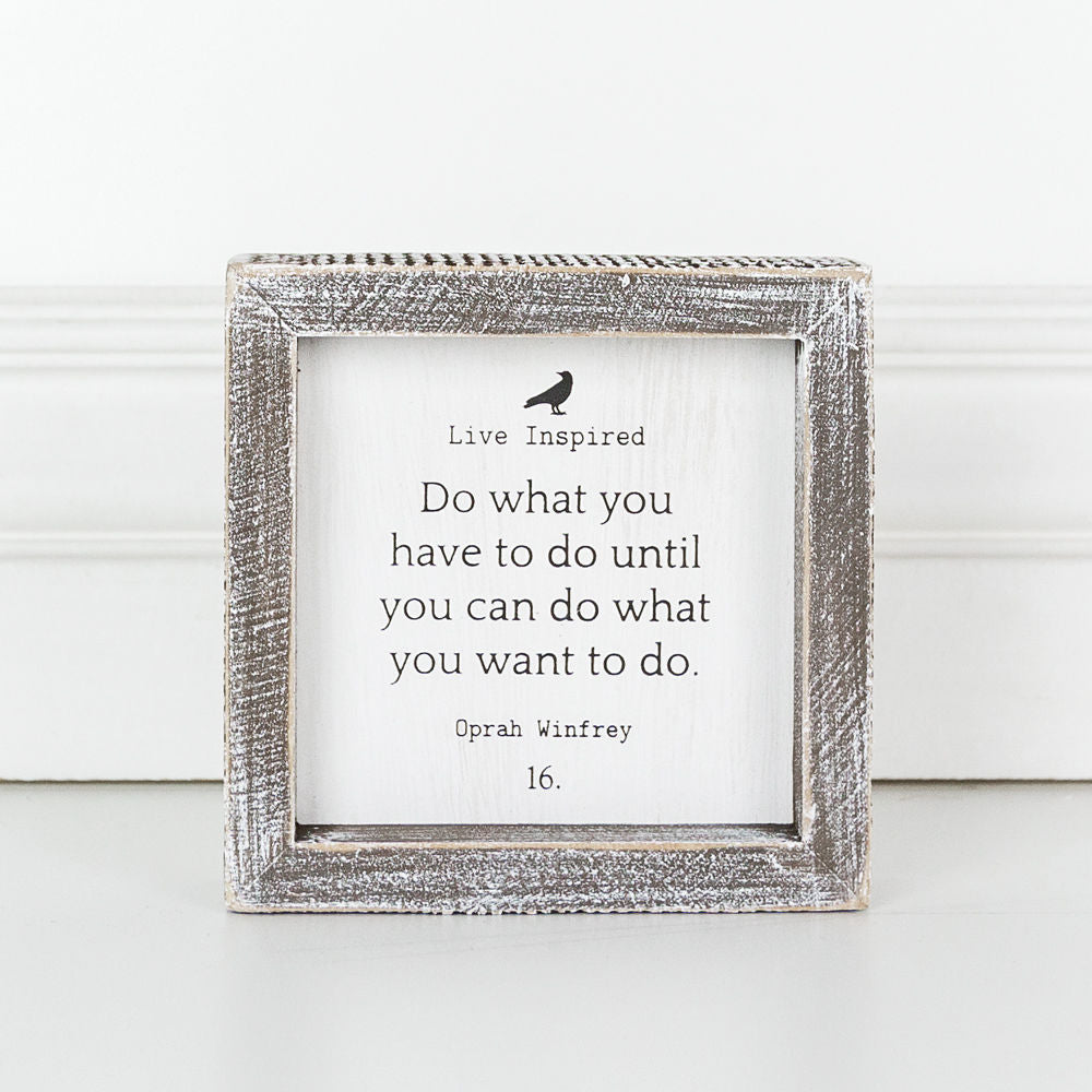 Live Inspired, Do What You.... framed sign - The Nifty Decor