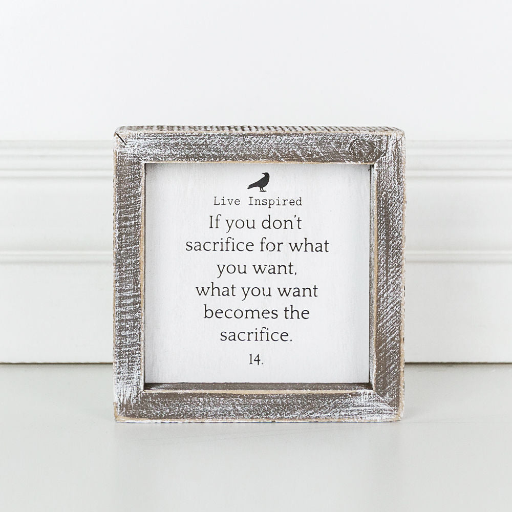 Live Inspired, If You Don't... framed sign - The Nifty Decor