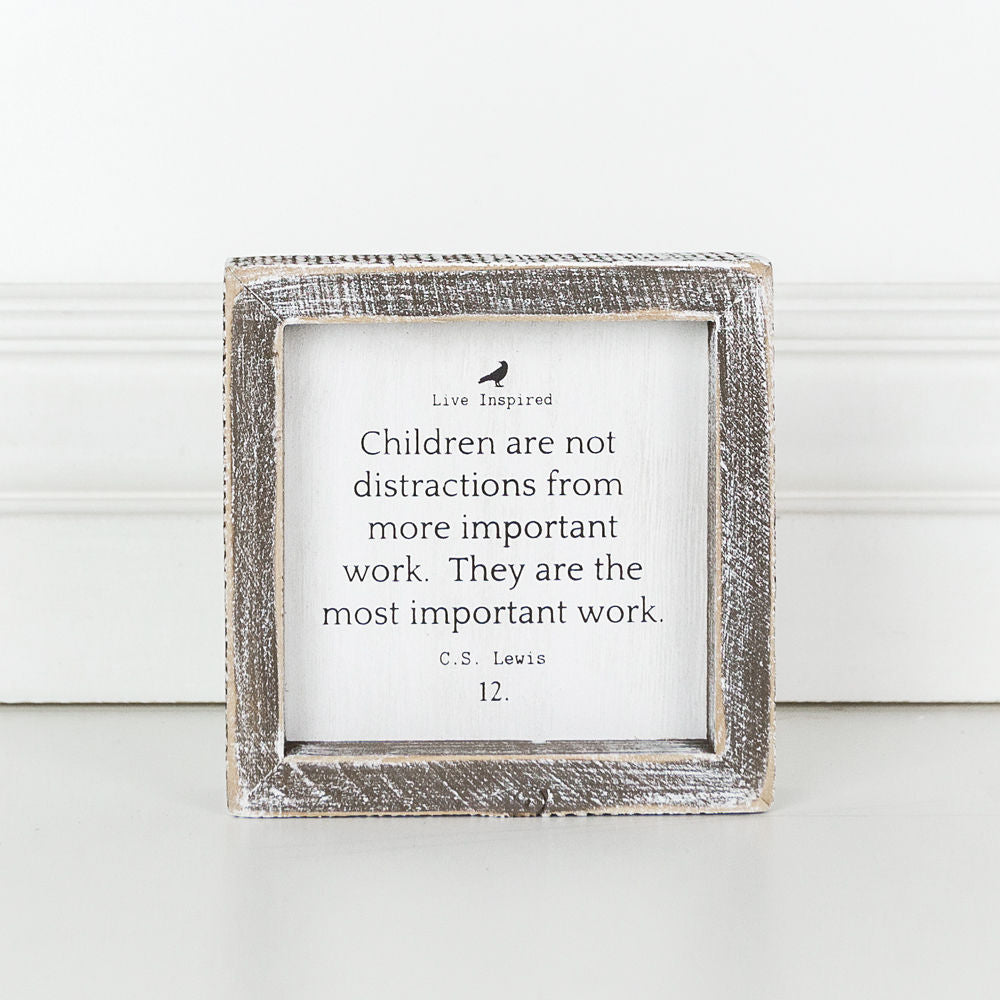 Live Inspired, Children Are Not... framed sign - The Nifty Decor