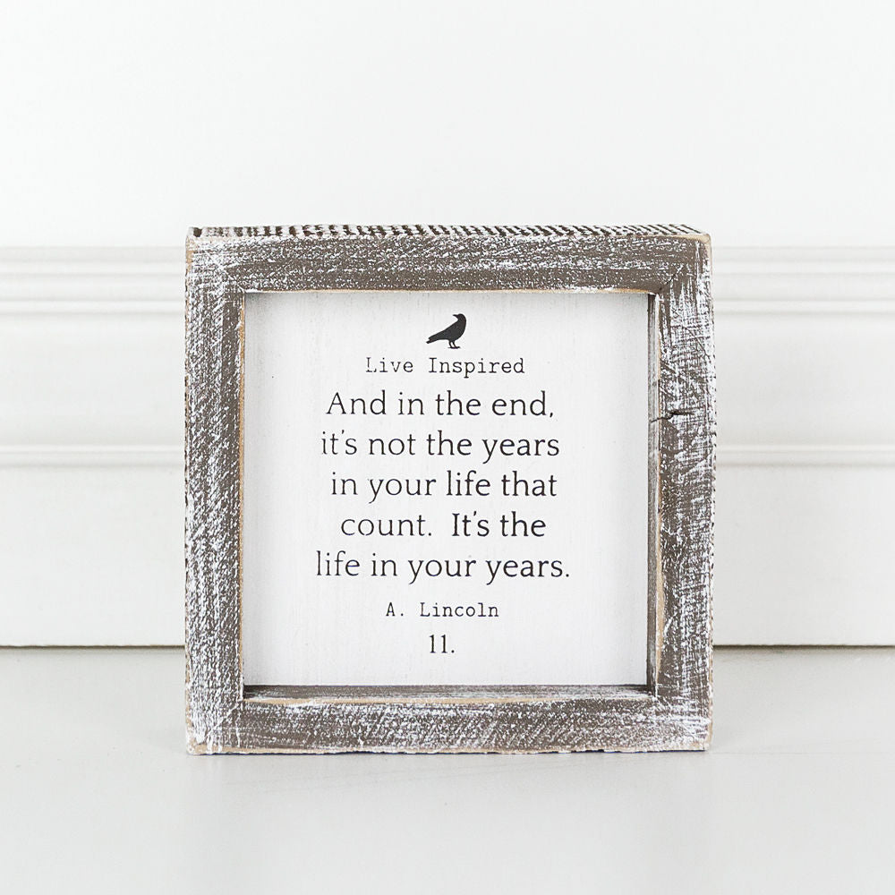 Live Inspired, And In The... framed sign - The Nifty Decor