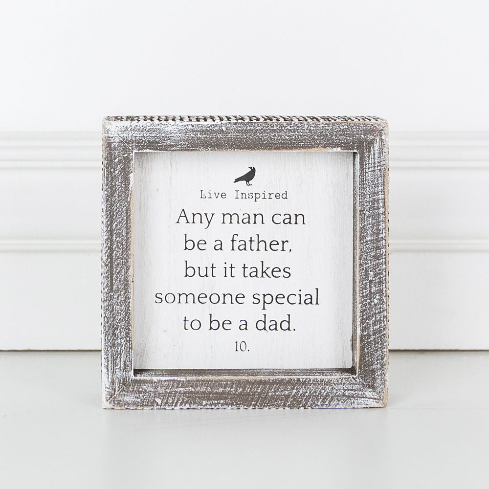 Live Inspired, Any Man Can.... framed sign - The Nifty Decor