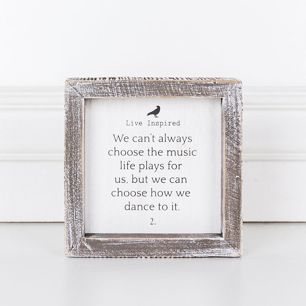 Live Inspired, We Can't Always.. framed sign - The Nifty Decor