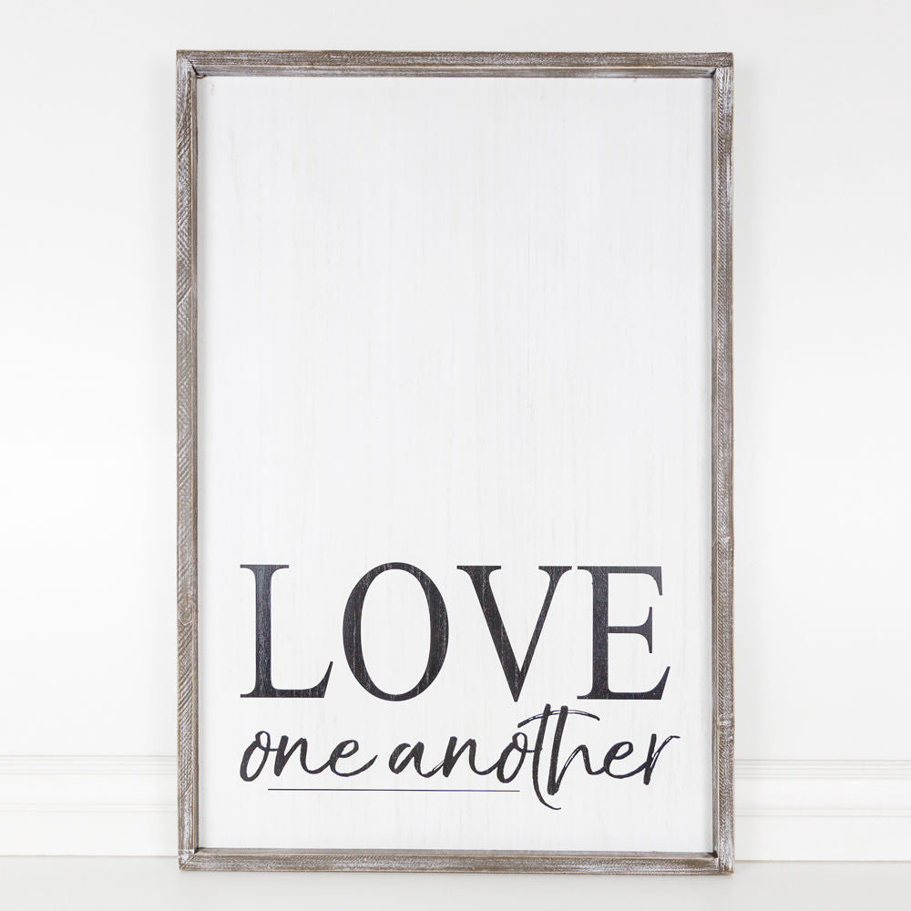Love One Another, framed sign - The Nifty Decor