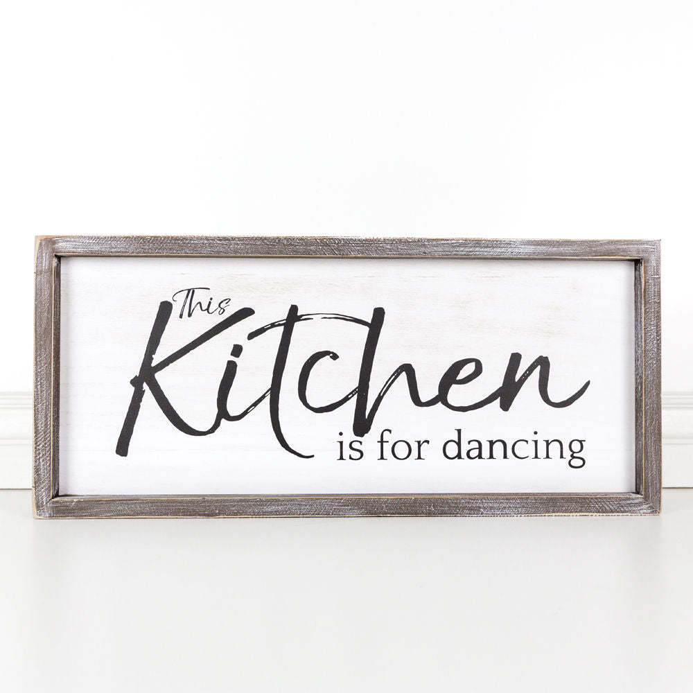Framed Sign (This Kitchen Is For Dancing) - The Nifty Decor