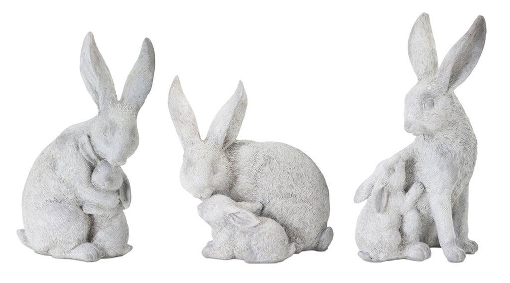 Rabbit with Bunny, set of 6 - The Nifty Decor