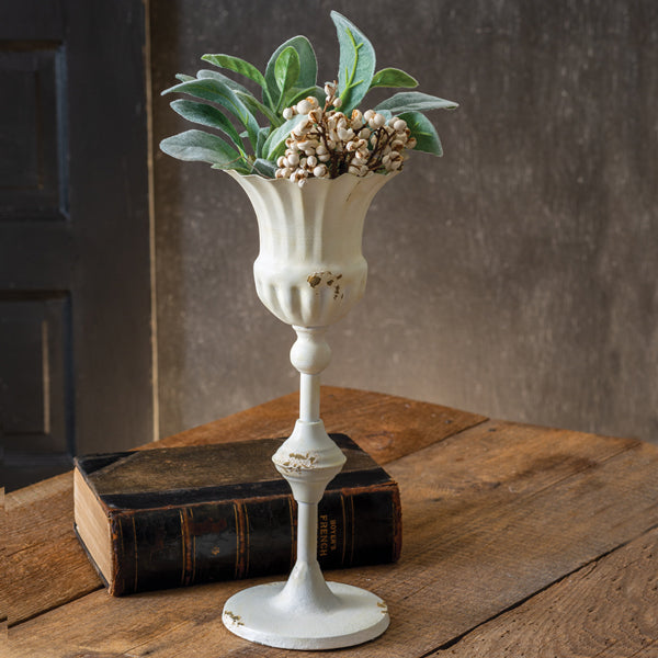 Tall Scalloped Cup with Base - The Nifty Decor