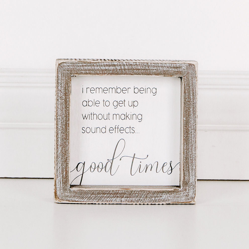 Wood framed sign (I Remember Being Able To..) - The Nifty Decor