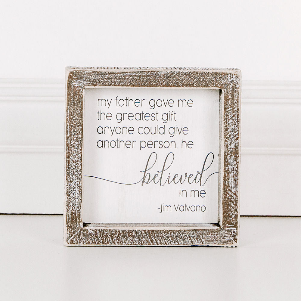 Wood framed sign (My Father Gave Me The..) - The Nifty Decor