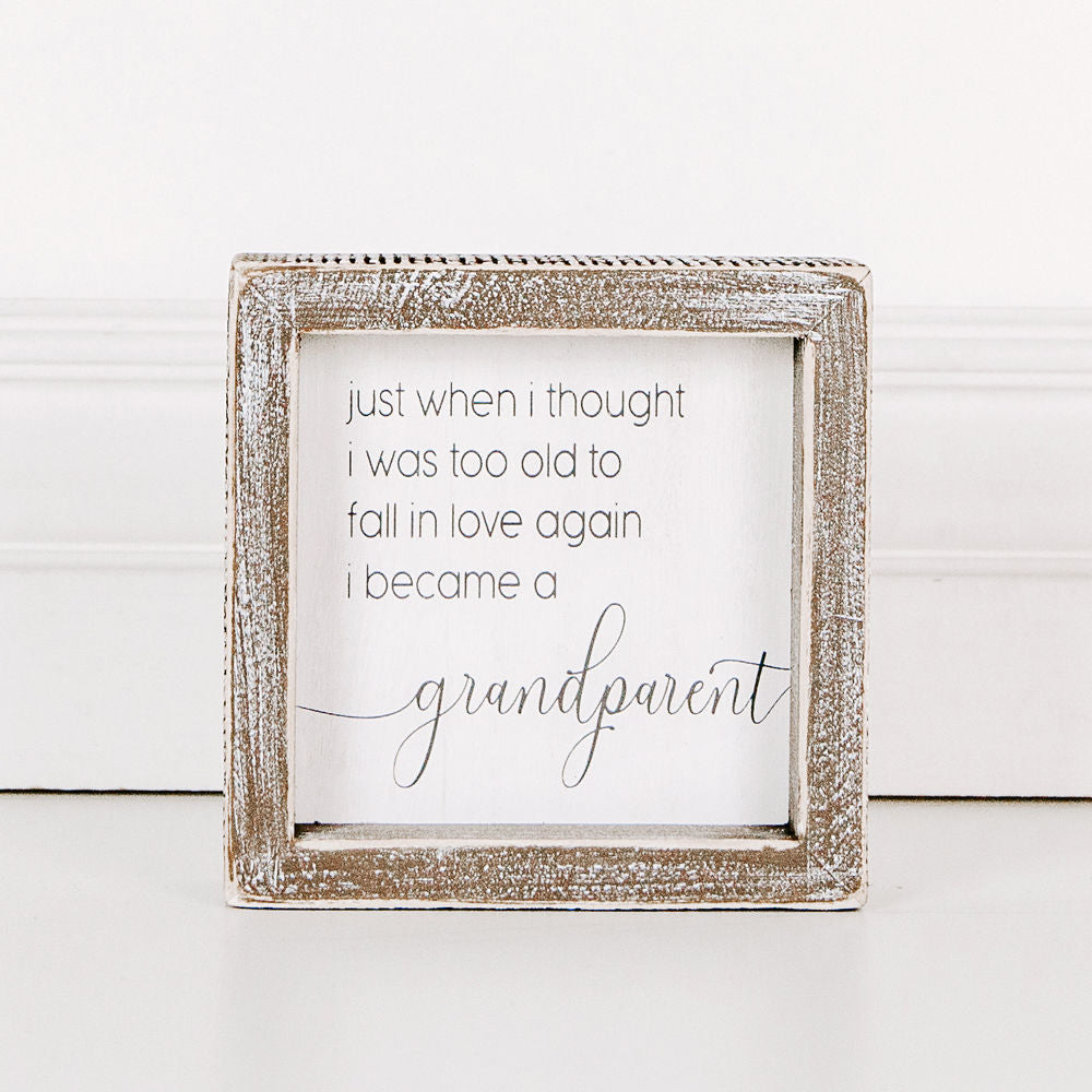 Wood framed sign (Just When I Thought I) - The Nifty Decor