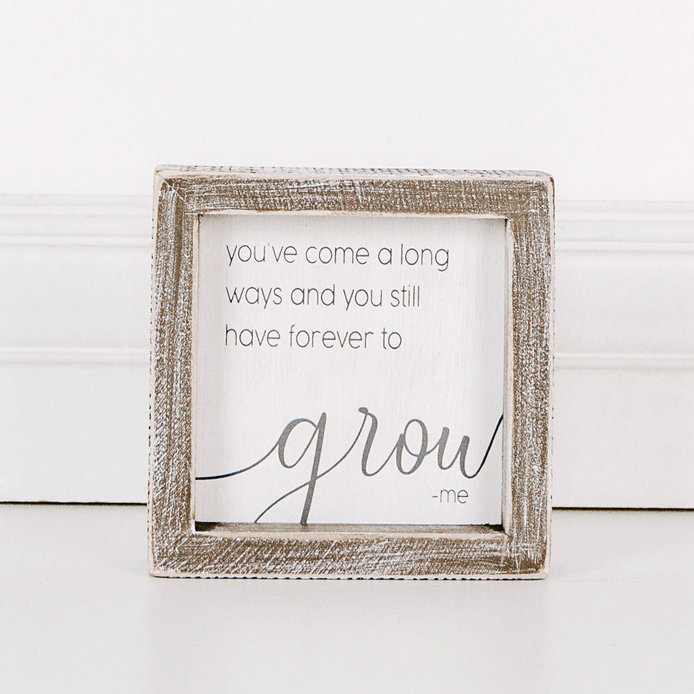 Wood framed sign (You've Come A Long Way) - The Nifty Decor