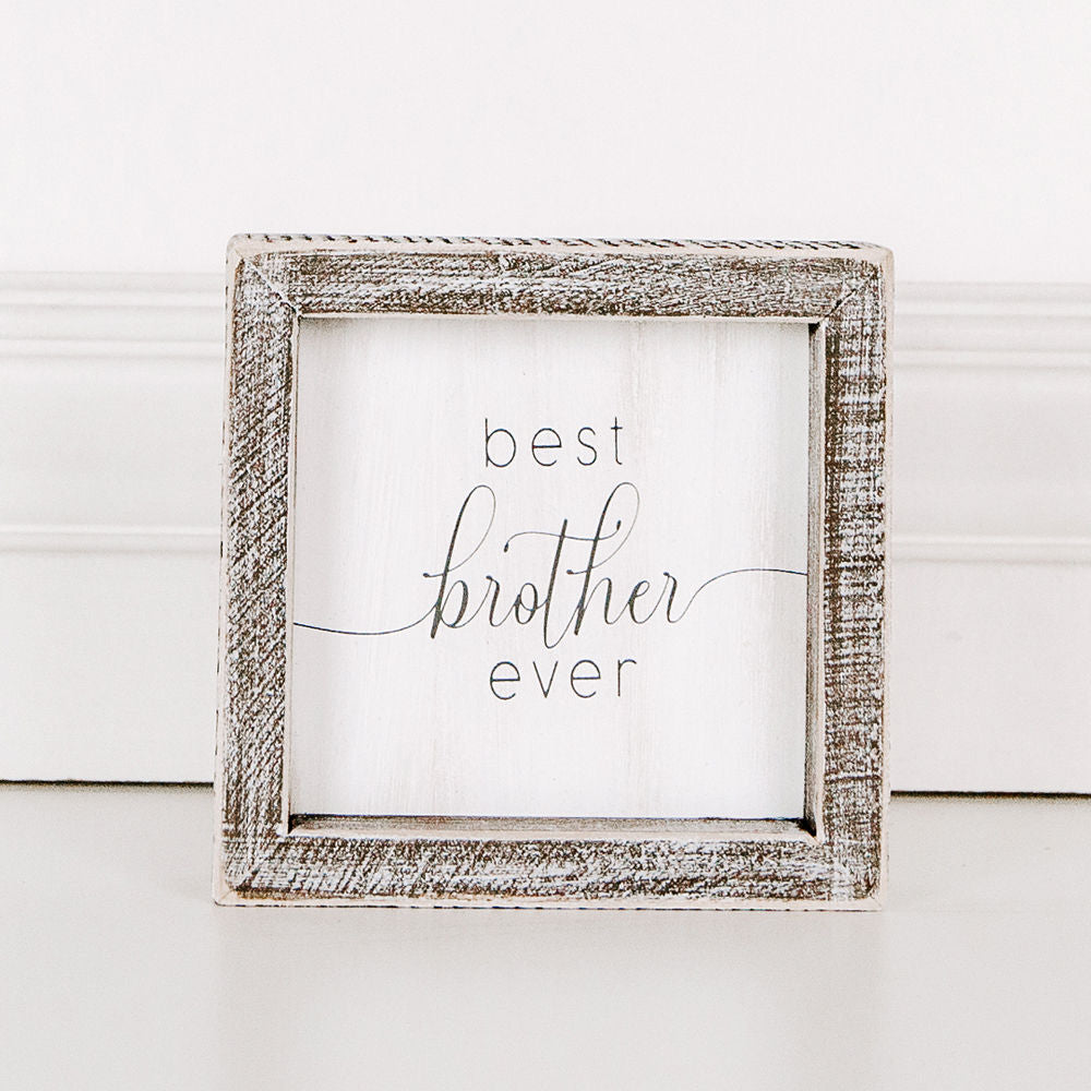 Wood framed sign (Best Brother Ever) - The Nifty Decor