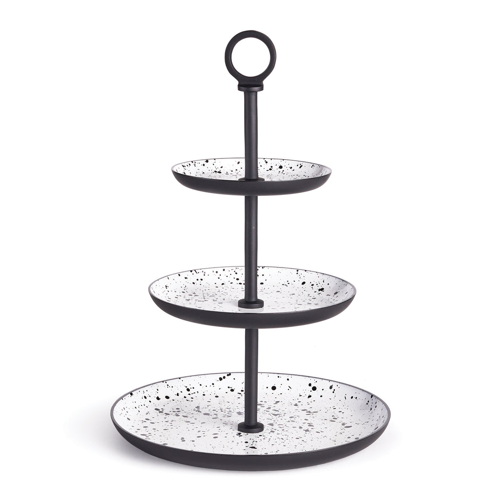 SPECKLE 3-TIER ROUND TRAY - The Nifty Decor