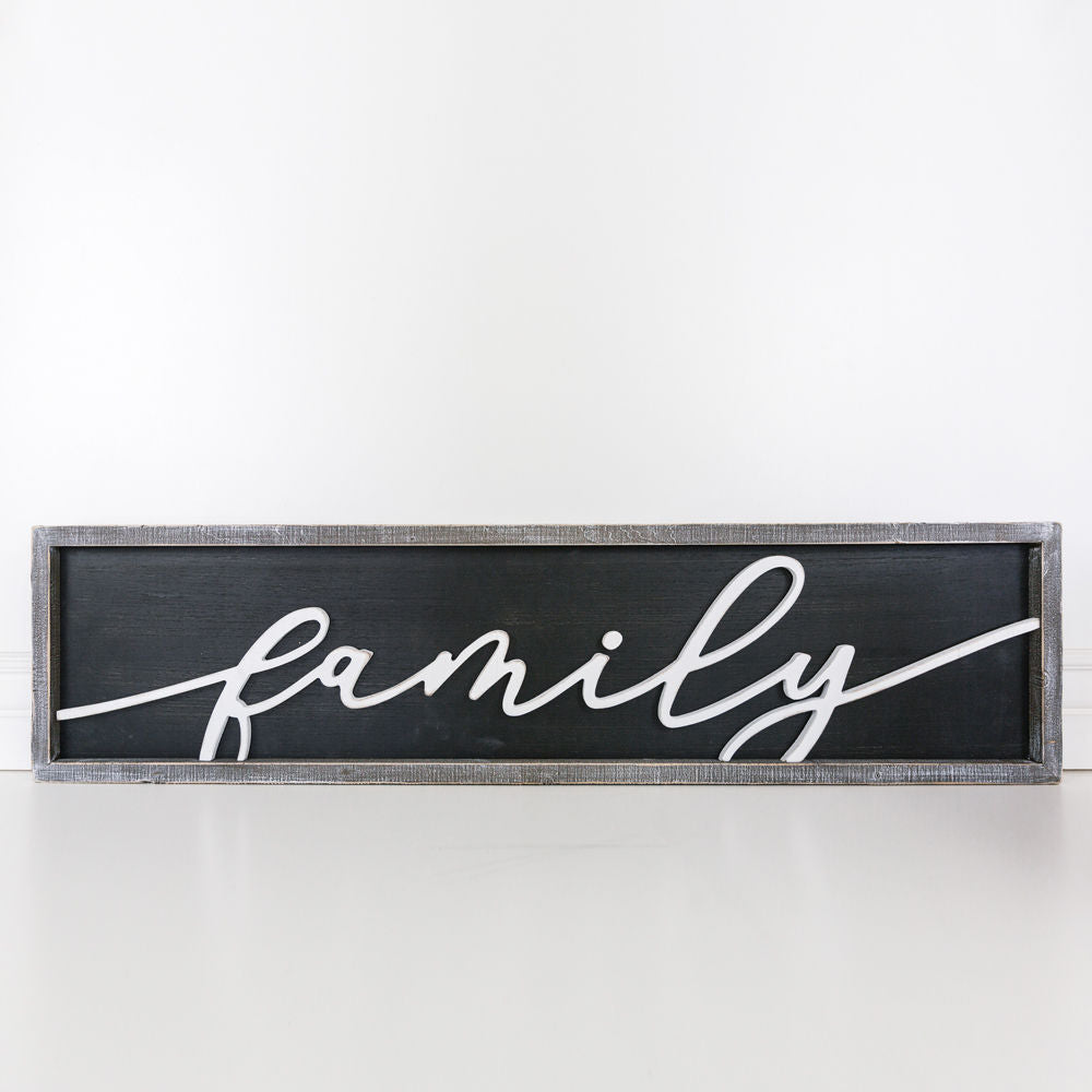 Double sided sign (Family) - The Nifty Decor