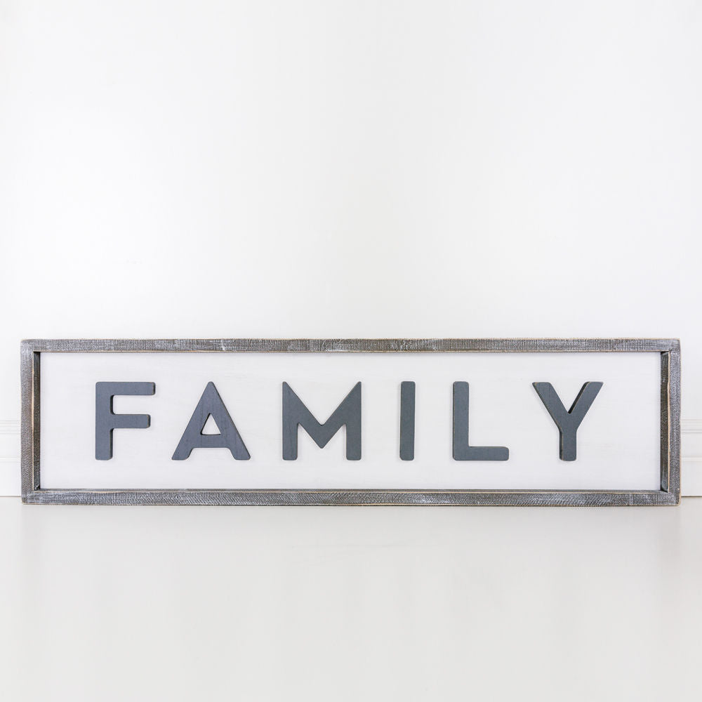 Double sided sign (Family) - The Nifty Decor