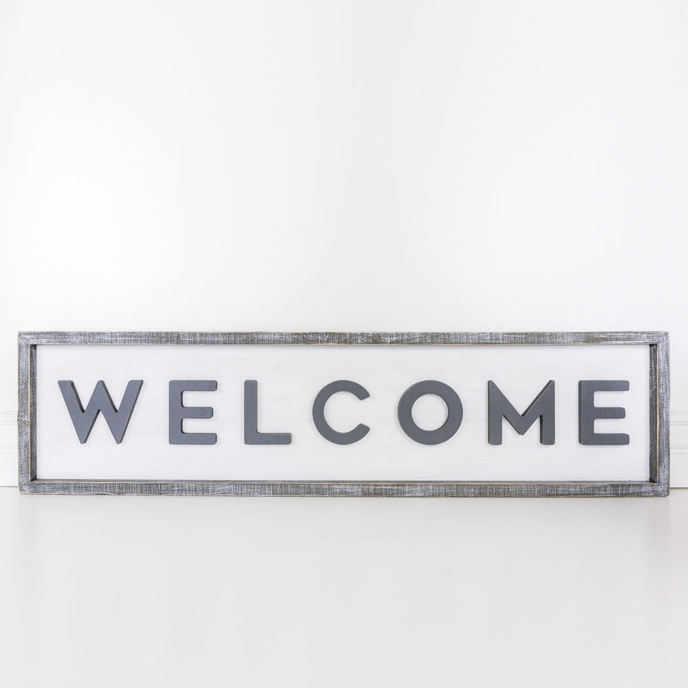 Double sided sign (Welcome) - The Nifty Decor