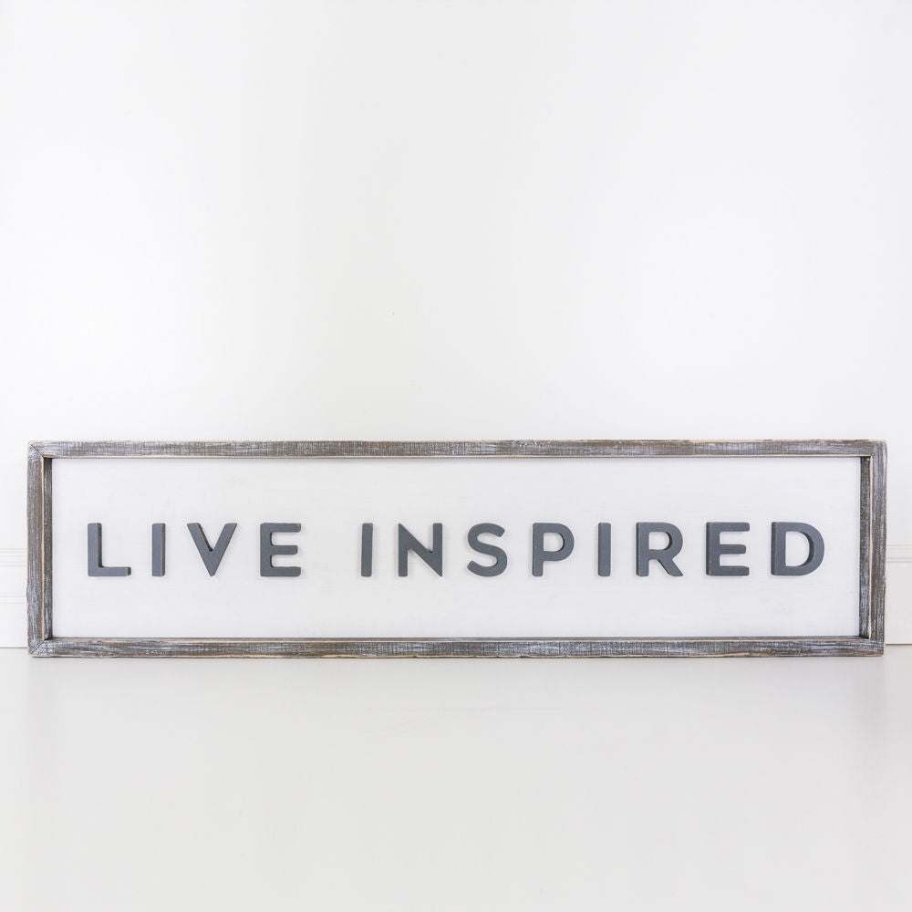 Double sided sign (Live Inspired) - The Nifty Decor