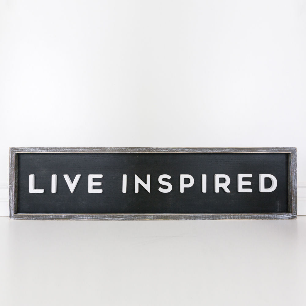 Double sided sign (Live Inspired) - The Nifty Decor
