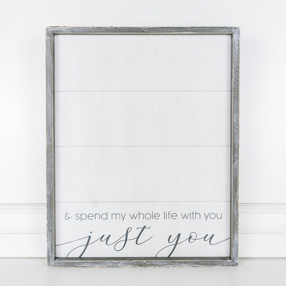 Reversible Wood Framed shiplap (JUST YOU) - The Nifty Decor