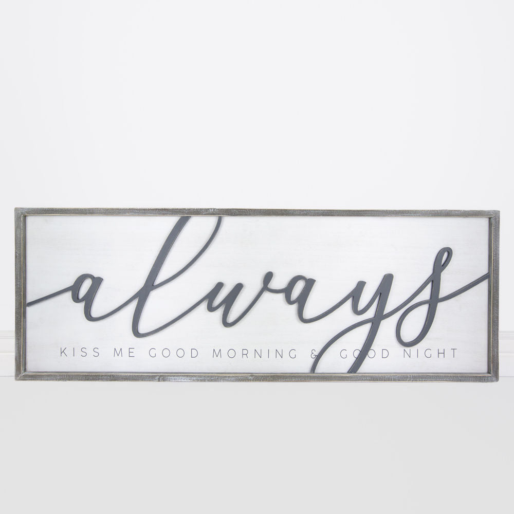 Reversible Wood Framed Sign (YOU ME) - The Nifty Decor