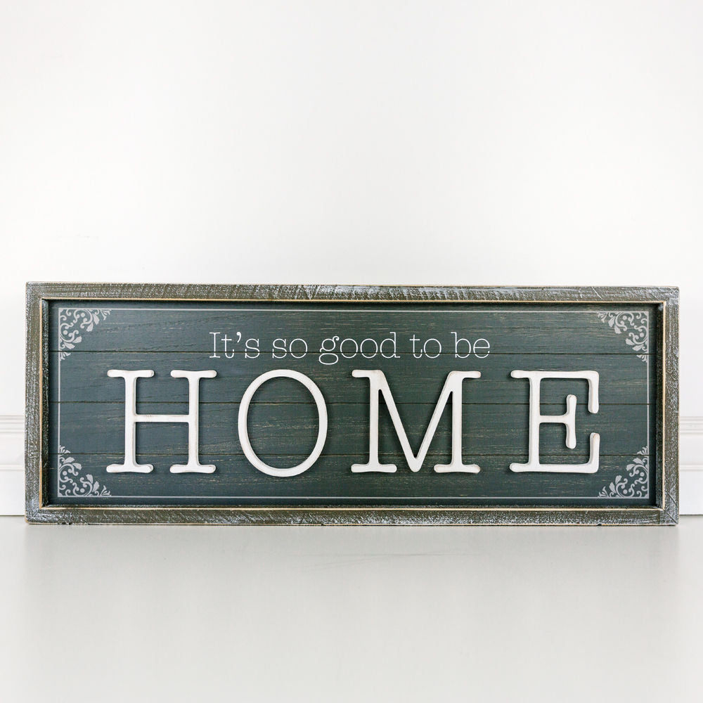 Double side wood framed sign(HOME) - The Nifty Decor