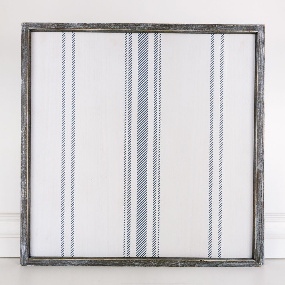 Double side Wood framed sign(STRIPES) - The Nifty Decor