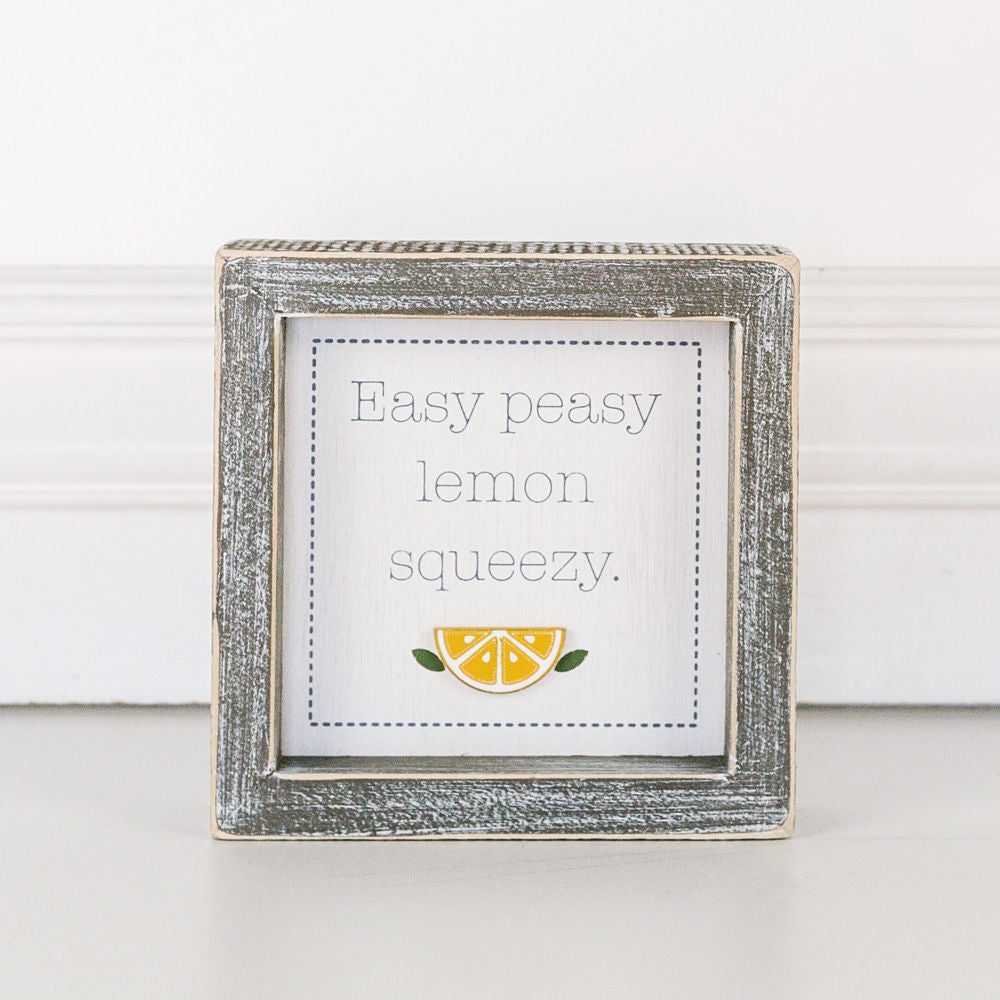 SQUEEZY Wood framed Sign - The Nifty Decor
