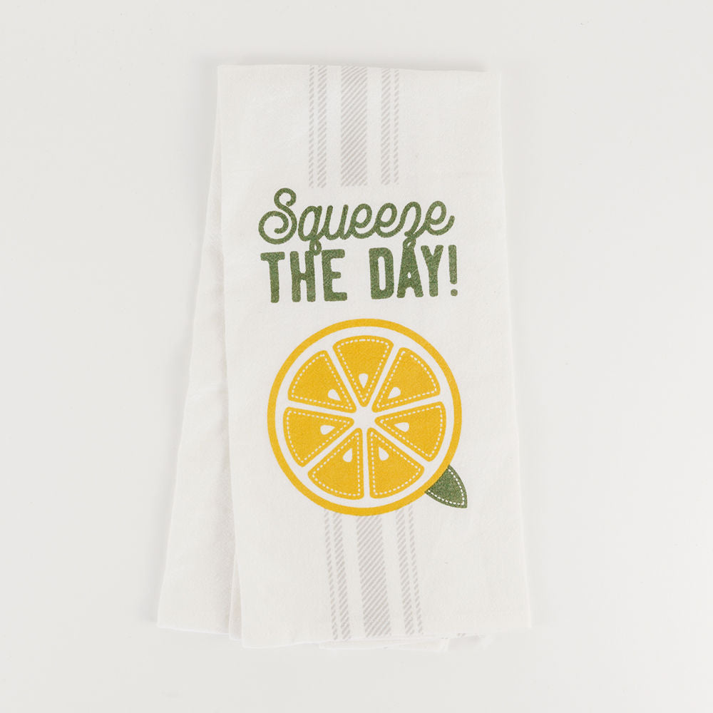 SQUEEZE DAY, dish towel - The Nifty Decor