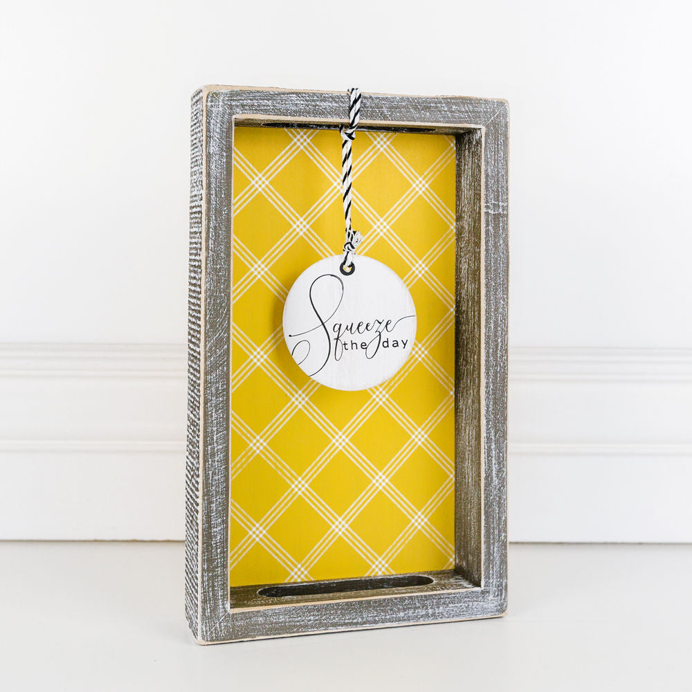 SQUEEZE DAY, wooden tray - The Nifty Decor