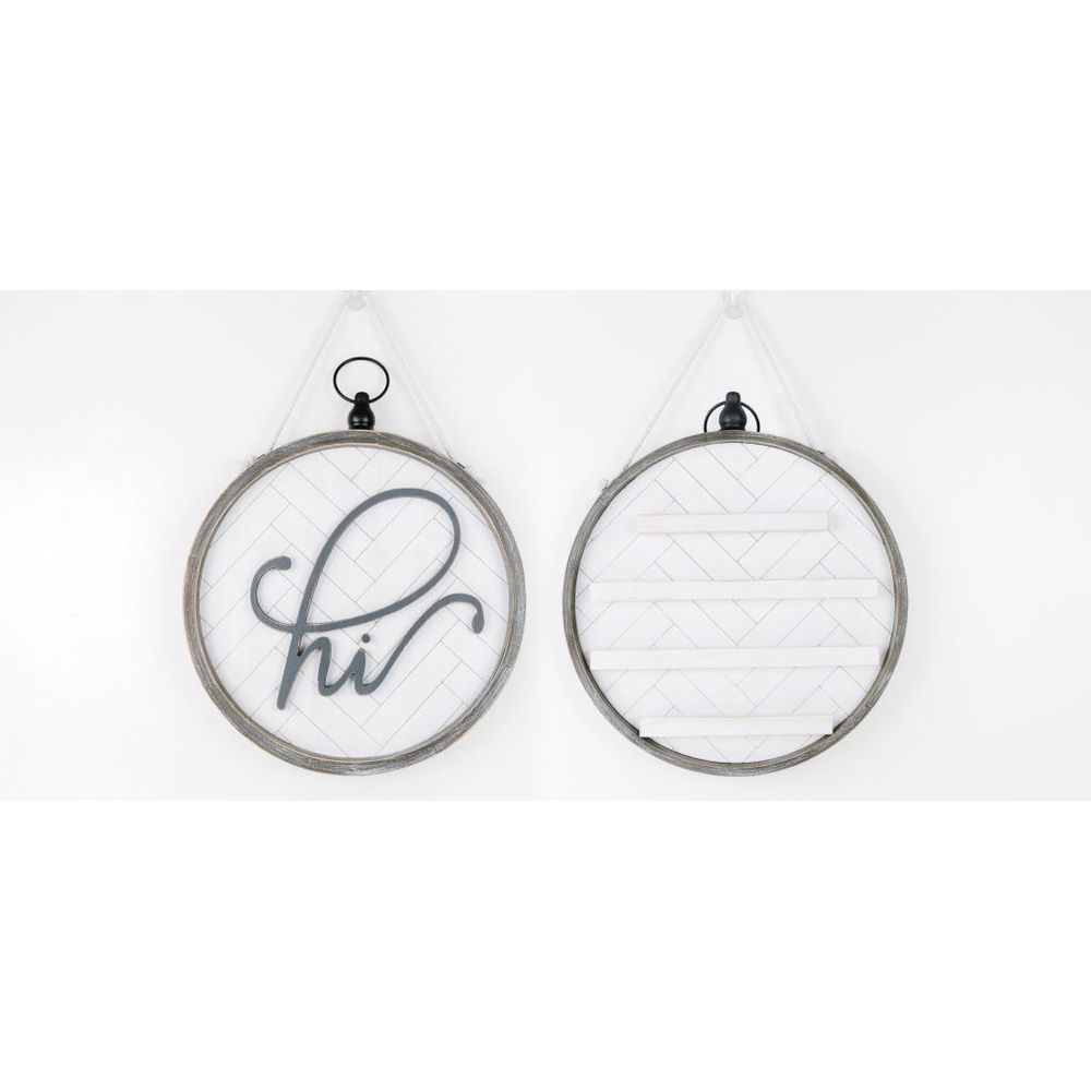 Reversible wood framed sign(HI) - The Nifty Decor