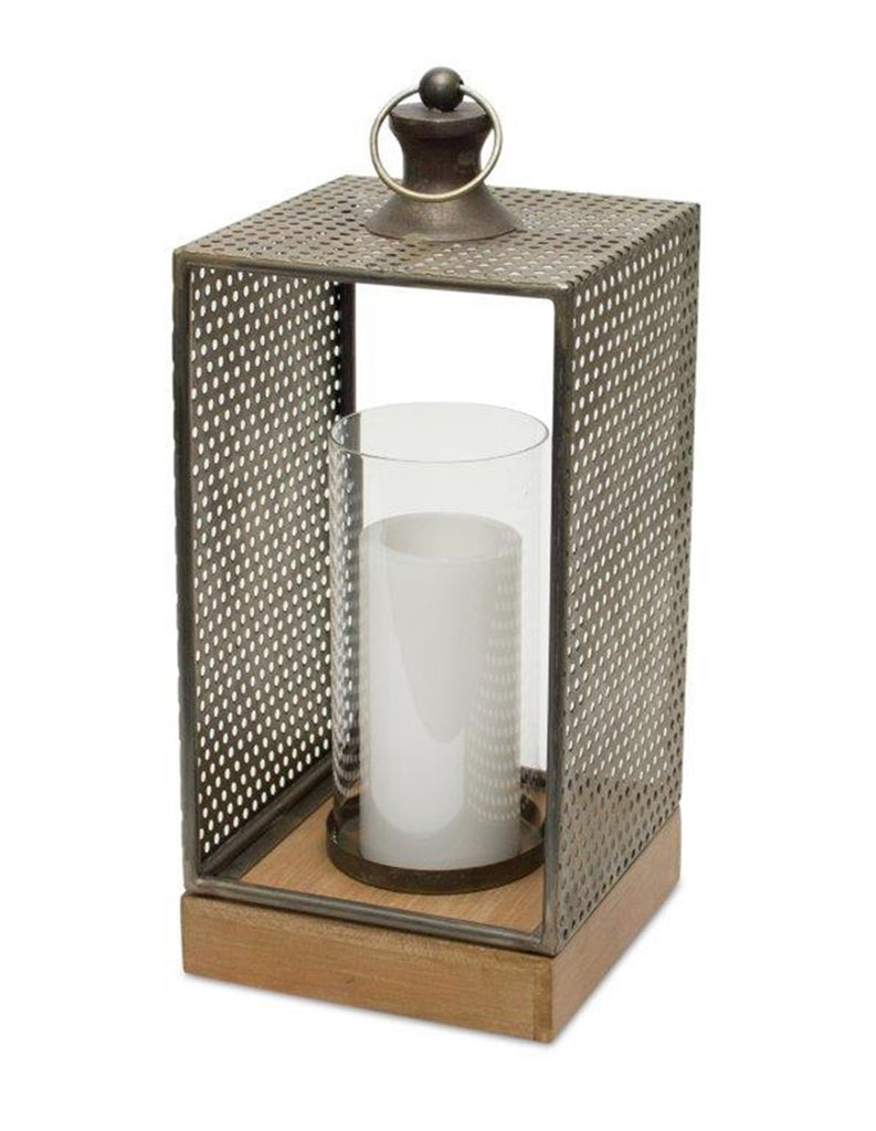 Perforated Sides Candle holder - Bombay Mercantile