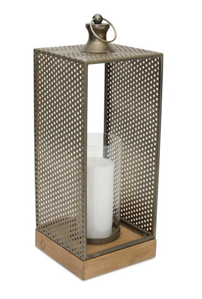 Perforated Sides Candle holder - Bombay Mercantile