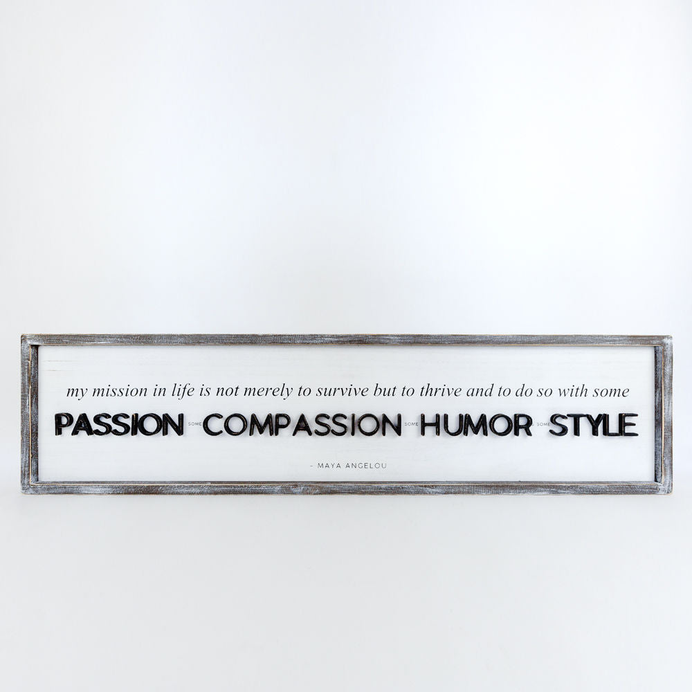 Reversible wood framed sign(MISSION/BEST) - The Nifty Decor